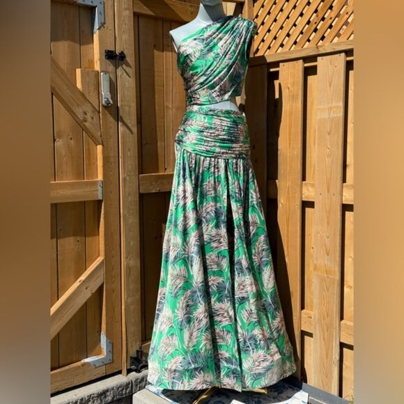 🆕 BRONX & BANCO 🧿 NWOT Jafari Havana Cut Out Gown, Vibrant Green - Sz XS/US 2 - Picture 2 of 16